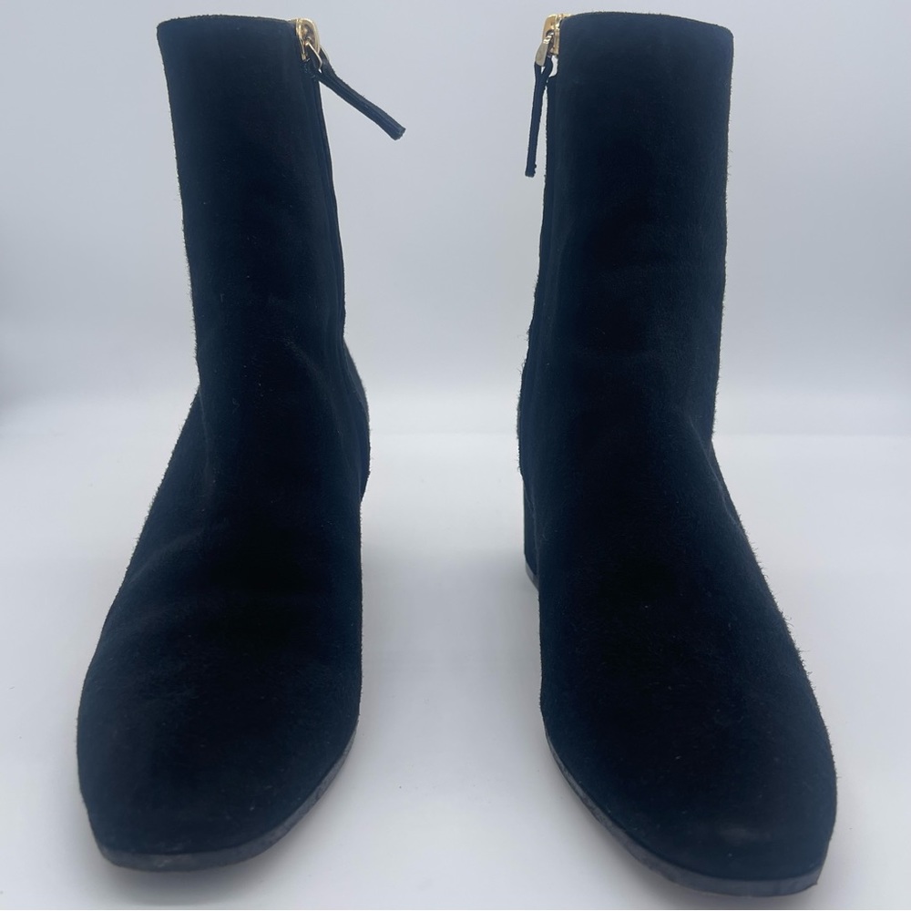 M Gemi Black Suede Ankle Boots